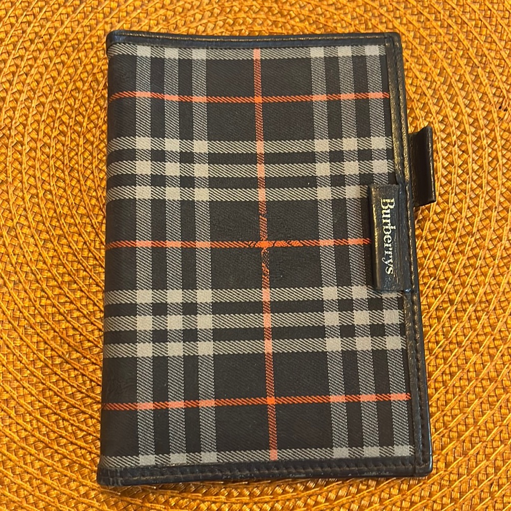 Burberrys vintage agenda with original paper